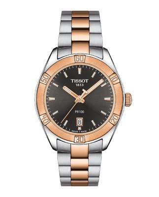 Tissot PR 100 Sport Chic Браслетные часы (T1019102206100) Женский серый циферблат