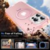 For iPhone 16 Pro Case Frosted TPU+PC Phone Cover with Magnetic Kickstand PET Screen Protector Compatible with MagSafe