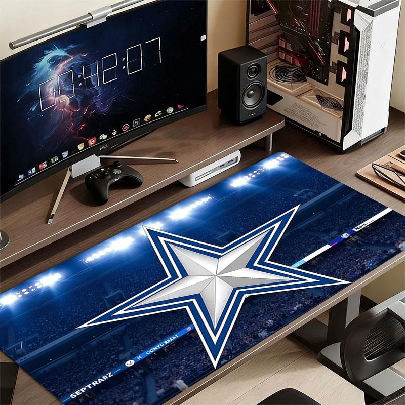 Cowboys Art Mouse Pad, Large Gaming Desk Mat, Non-slip XXL Mousepad for Laptop & Tablet, Mini PC Playmat with Stitched Edges