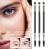 3Pcs Double-headed Eyebrow Brush Set Spiral Bevel Eye Makeup Brush Plastic Handle Eyelash Brush Professional Eyelash Comb Eyebrow Tool