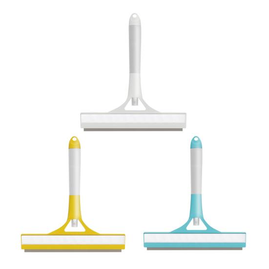 Cleaning Brush with Integrated Scraper All-Purpose Shower Glass Cleaner Easy To Clean Rust-Resistant Window Scraper