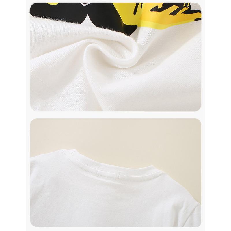 Детская одежда, футболка с короткими рукавами для мальчиков, новая детская повседневная модная летняя одежда с короткими рукавами, топ из чистого хлопка