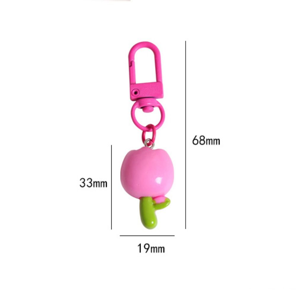 Cute Cartoon Colorful Flower Keychain Pendant Rope Decoration Bag Decoration New Pendant Keyring