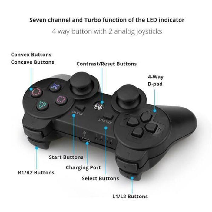Manette PS3 - STRAßE GAME - Dualshock - Sans fil - Vibration DoubleShock - Détection SIXAXIS