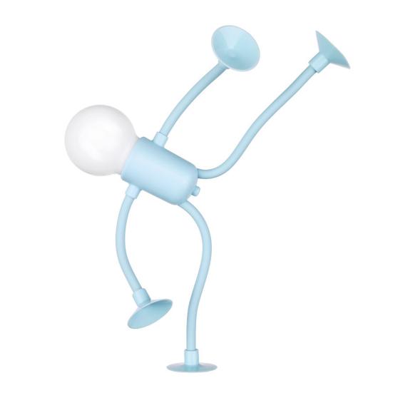 Night Light Creative Shape-Shifting Lighting Adjustable Arm Night Lamp Suction Cup Mini Decorative Lamp for Desk Decor