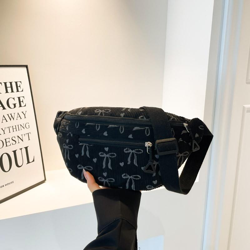 Женская вельветовая нагрудная сумка с регулируемым ремнем, повседневная сумка через плечо, легкая поясная сумка, сумка на грудь для бега, кемпинга, походов