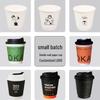 Zhaoran 300ml Double-Layer White Disposable Coffee Cups with Lids