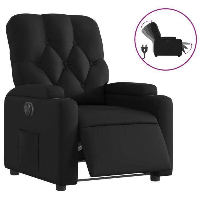 VidaXL Fauteuil Inclinable Électrique, Chaise de Relaxation avec Dossier et Repose-pied Réglables, Siège de Salon Salle de 3204758