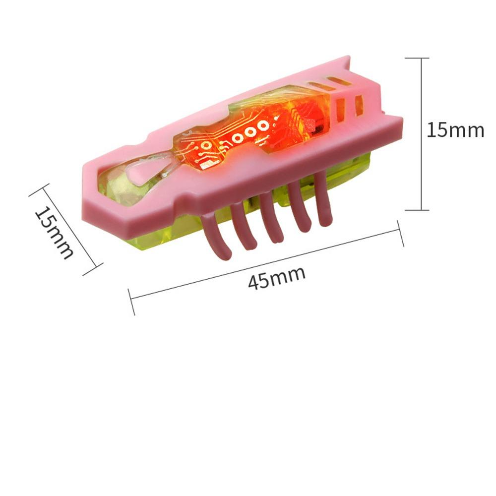 Игрушки для домашних животных, интерактивная мини-электрическая светящаяся игрушка-жук, игрушка для кошек, побег из препятствий, автоматическая флип-игрушка, вибрационный жук на батарейках