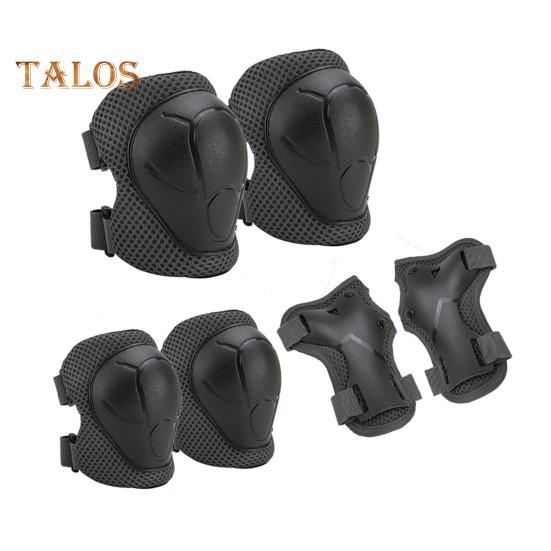 6 шт./компл. детский защитный комплект для катания на коньках с наколенником, локтем, защитой запястья, защитой для роликовых коньков, скейтборда, самоката, велосипеда, защитным снаряжением для езды на велосипеде