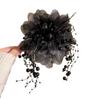 2024 Peony Feather Tassel Hairpin: Fluffy Hair Volume Boost Shark Clip