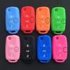 uwhxm4 Silicone Car Key Case Cover for VW Volkswagen Passat B5 Polo T4 Golf 4 for Seat Leon 1 Altea Ateca for Skoda Octavia A5 Keychain