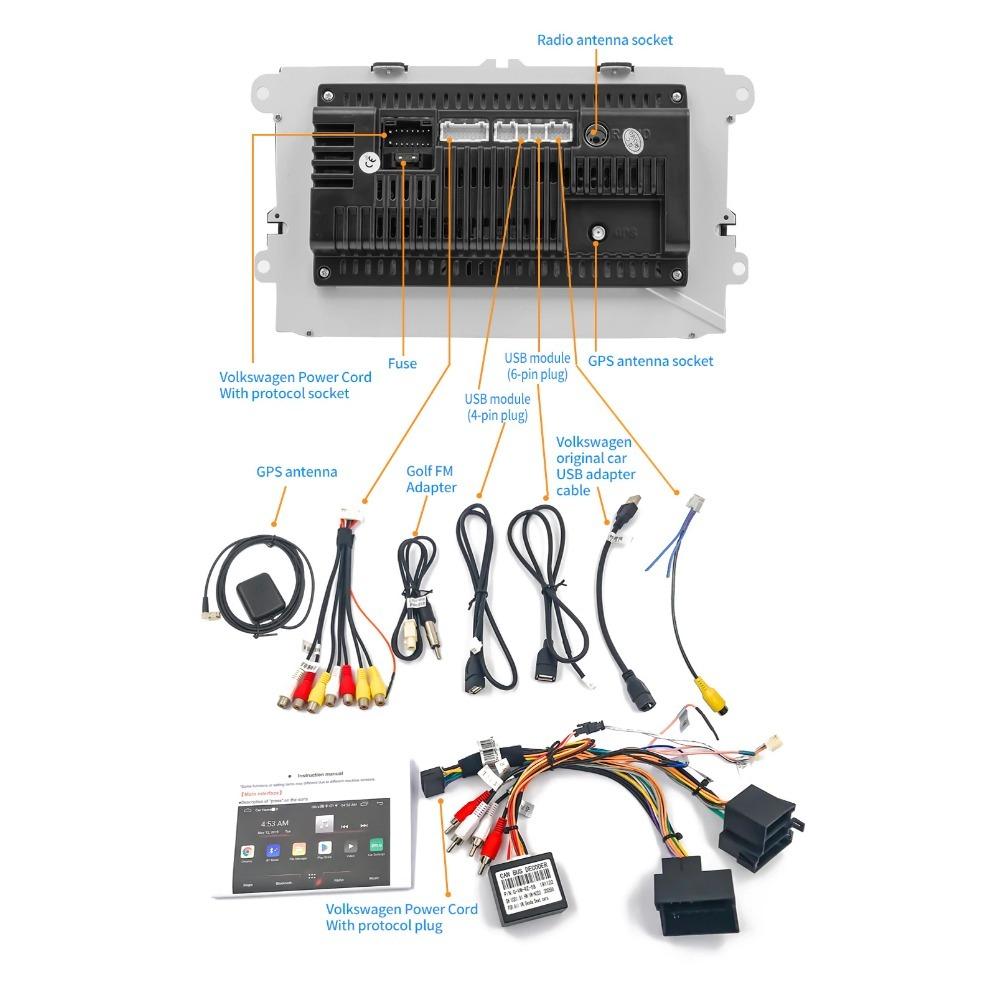 2Din Android Carplay GPS Car Multimedia Player for Volkswagen/Volkswagen/Golf/Polo/Tiguan/Passat/b7/b6/SEAT/Leon/Skoda/Octavia 2+32GB