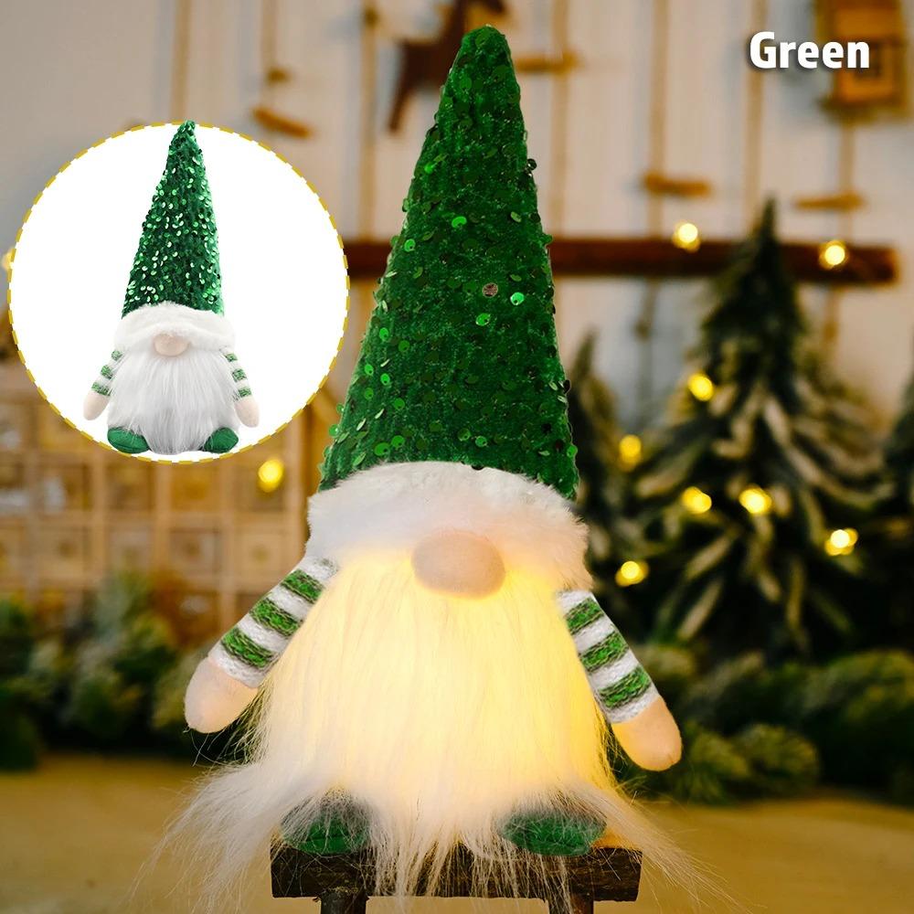 30cm Glowing Faceless Gnome Doll Christmas Tree Decor Night Light Holiday Home Gift
