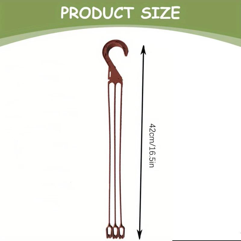 20PCS 42CM Flower Pots Hanging Plant Pots Hanger Hook Basin Hanger Garden Basket Holder Hanging Chains Garden Accessories