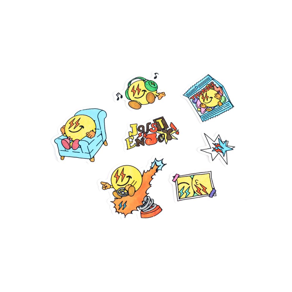 Набор наклеек ATEEZ THUNDER POP-UP 2024 года