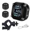 Motorcycle Tire Pressure Tire Portable Waterproof LCD Simultaneous Temperature Pressure Alarm Bracket Mount Monitor, TPMS, Detector, High-Precision