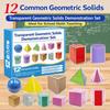 12/15PCS Multicolor Math Toys Cube Cuboid Cylinder Cone Teaching Toys  Interactive Learning