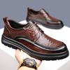 Cool Leather Shoes Men's 2025 Summer Hollow Business Korean Version Tide Shoes British Style Casual Trend Hole Shoes