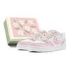 Кроссовки Court Borough Lightweight Low top для скейтбординга, женские, розово-белые, BQ5448-100(TeamS-S-BOX)