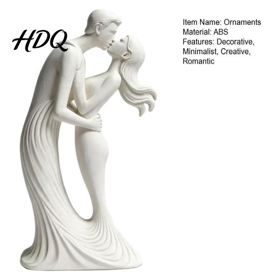Уникальный Романтичный Подарок на Новоселье 3D Печатное Украшение Целующаяся Пара Современная Минималистичная Статуэтка Любви Художественная Статуэтка из Смолы для Гостиной Скульптура