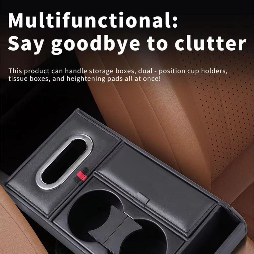 Luxury Car Armrest Cushion Multifunctional Center Console Organizer All-Season Use
