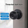 Stainless Steel Door Knob Indoor Home Office Bedroom Bathroom Silent Privacy Door Lock Matte Black Interior Door Handle Replacement