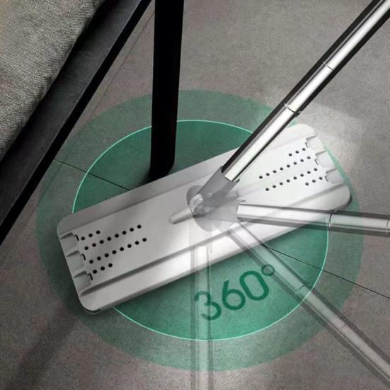 Double-Tank Barrel System Mop Bucket Set Self-Cleaning Mop with 6 Cleaning Cloth 360 Degree Rotating