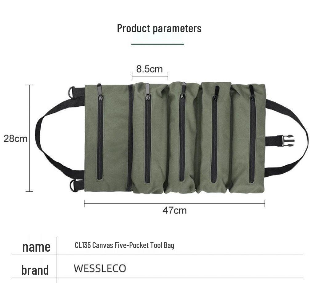 Durable Multifunctional Electrician's Tool Storage Canvas Bag