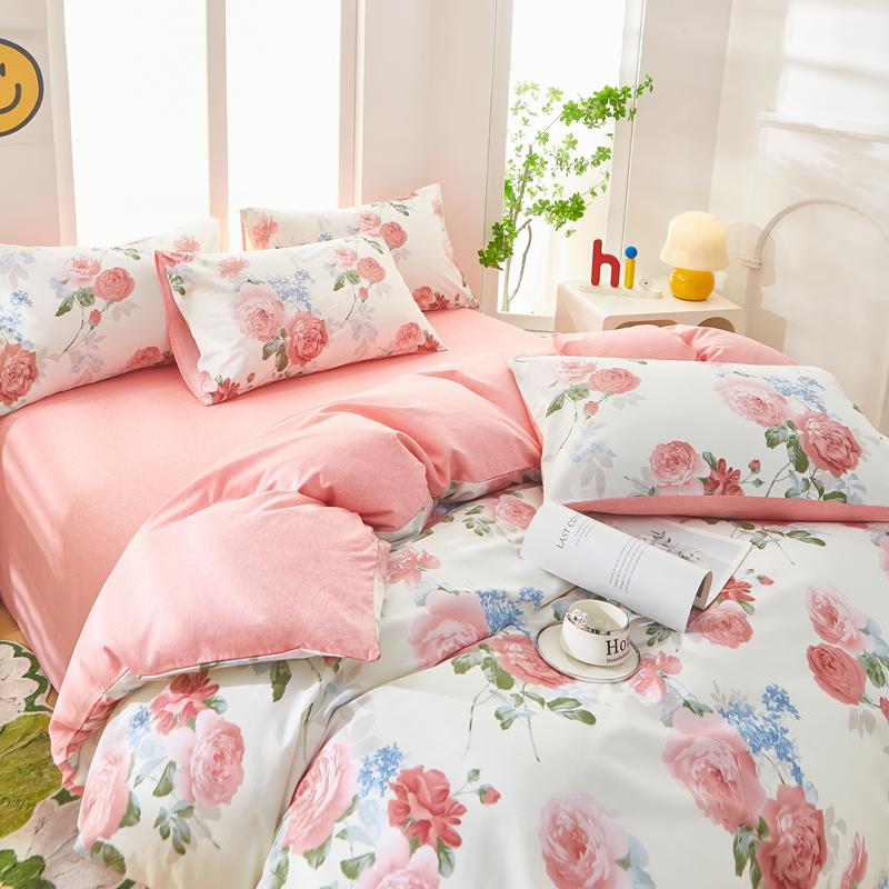 Mei Yun Ge AB edition cotton printed bed sheet set of four pieces