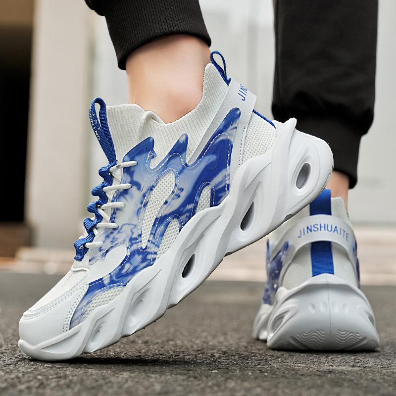 Autumn and Winter New Men's Shoes Athleisure Shoes Plus-size Trendy Shoes Outdoor Anti-slip and Wear-resistant Running Shoes