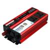 500W Car Power Inverter with 4 USB Ports - Red Photovoltaic Multi-Socket Converter