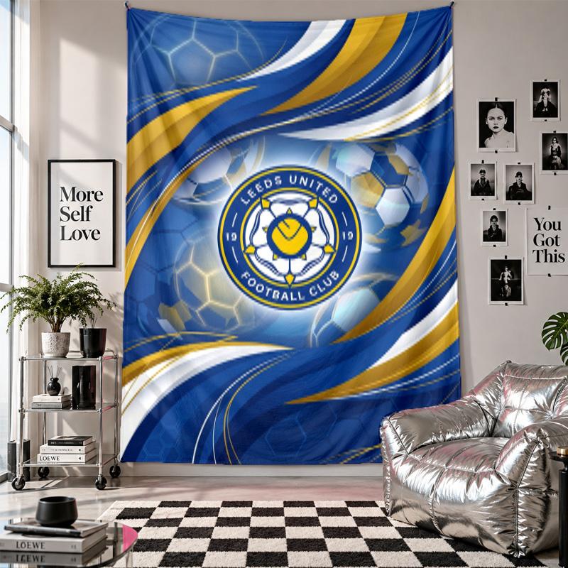 Leeds United Football Wall Tapestry Home Decor Wall Hanging Cloth for Bedroom Living Room Background