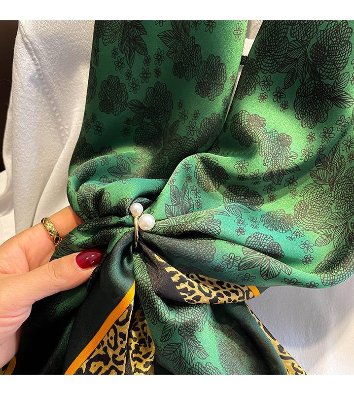 Классический шелковый шарф Женский модный квадратный шелковый шарф