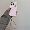 Светло-фиолетовый чехол со звездами для iPhone 17Pro - Ударопрочный, стильный корейский дизайн для iPhone 14/15/16PM/17Pro