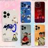 Чехол для телефона singer Milo j для iPhone 17,16,15,14,13,12,11 Plus,Pro,Max,XR,XS,Plus,E,SE4,Mini Прозрачный чехол