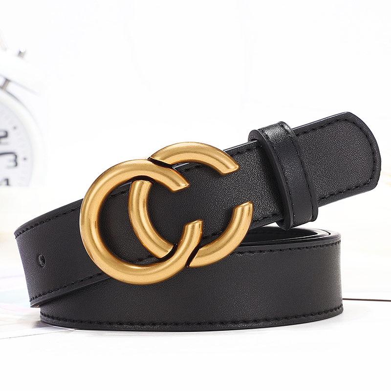 Женский кожаный ремень с пряжкой Double G - Повседневный тонкий пояс для платьев