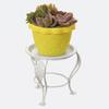 Metal Plant Stand Coated Three Legged Potting Rack Round Standing Planter Holder for Indoor Outdoor Plants