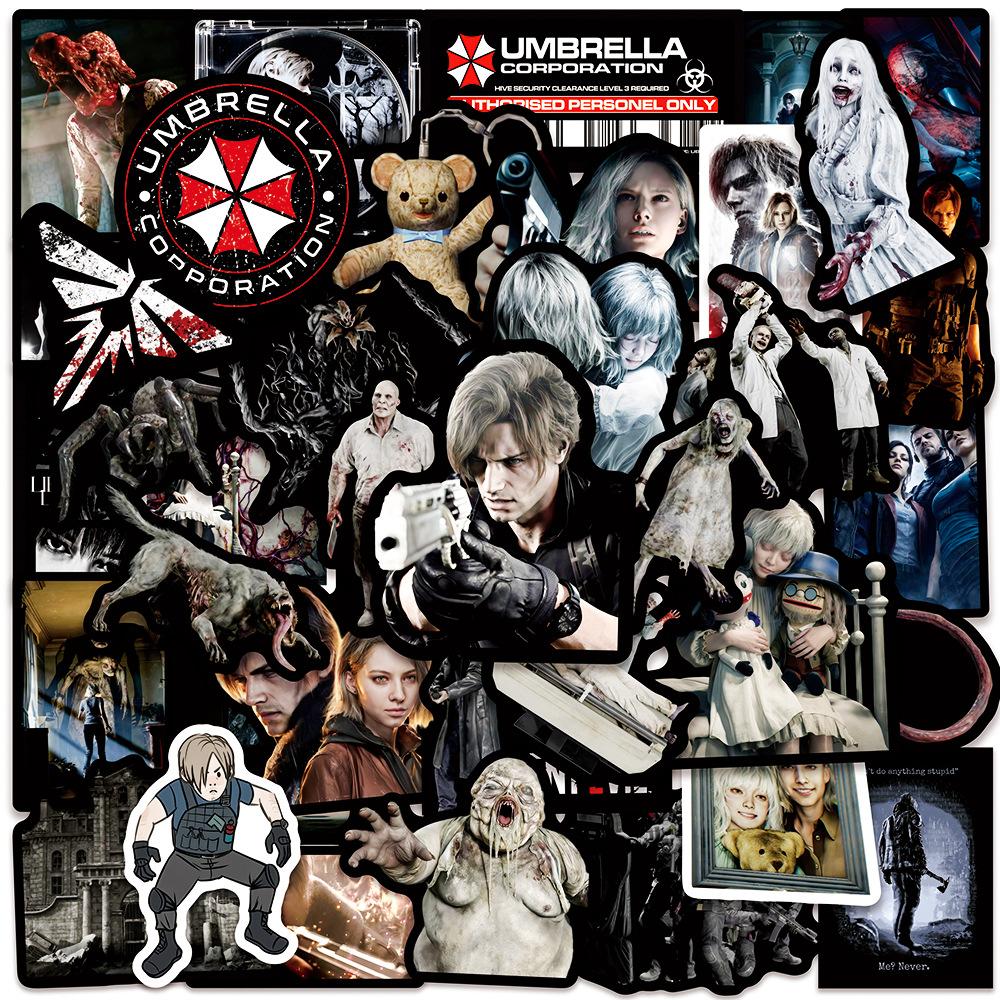 10/50 шт. Наклейки Resident Evil Для Ноутбука Скрапбукинга Багажа Гитары Шлема DIY Граффити Эстетичные Наклейки Креативный Подарок