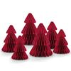 3 Pcs Paper Christmas Tree 3D Honeycomb Tree Tabletop Centerpiece for Holiday Fireplace Mantel Table Decor