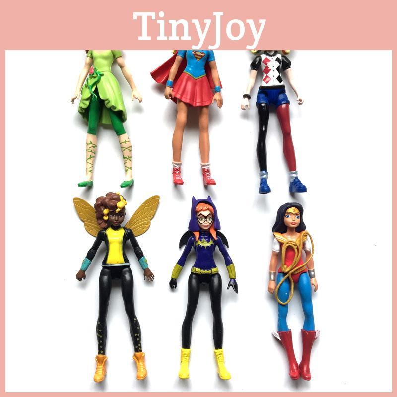 Уникальные коллекционные фигурки Супергёрл, Чудо-женщины, Бэтгёрл, Харли Квин 15 см