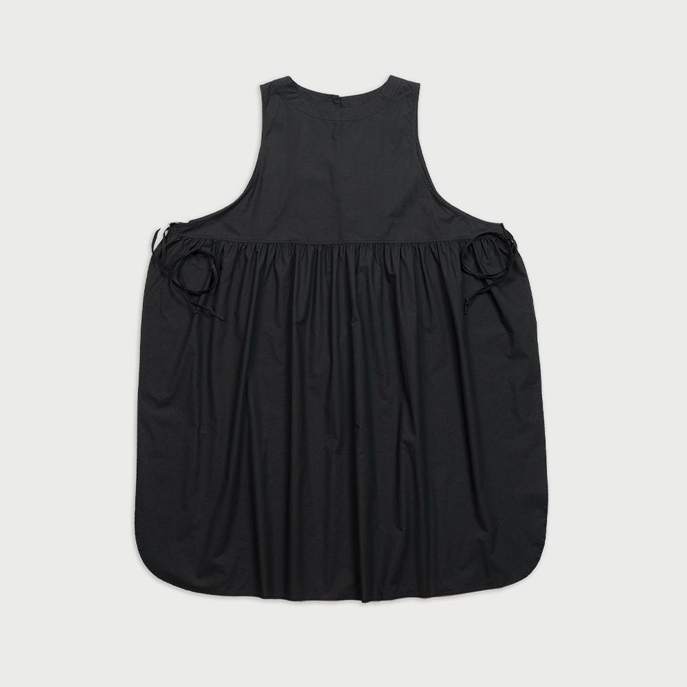 Chikita [Spring 25] Apron Dress (Light Cotton) Black 251209Sbk