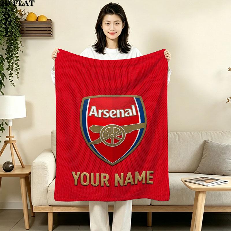 Custom Arsenal F.C Blanket, High quality Comfortable for All Seasons, Home Decor, Warmth and Comfort