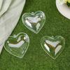 10pcs Plastic Heart Balls, Clear Fillable Balls, Heart Shape Decorative Ball, Home Hanging Ornaments Decorations, DIY Crafts