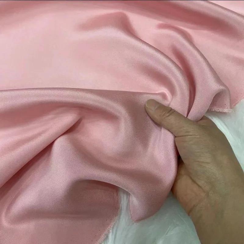 Однотонная 100% шелковая ткань Крэп де Шин 30 момми, тяжелый шелковый крэп, ткань для одежды, платьев, брюк