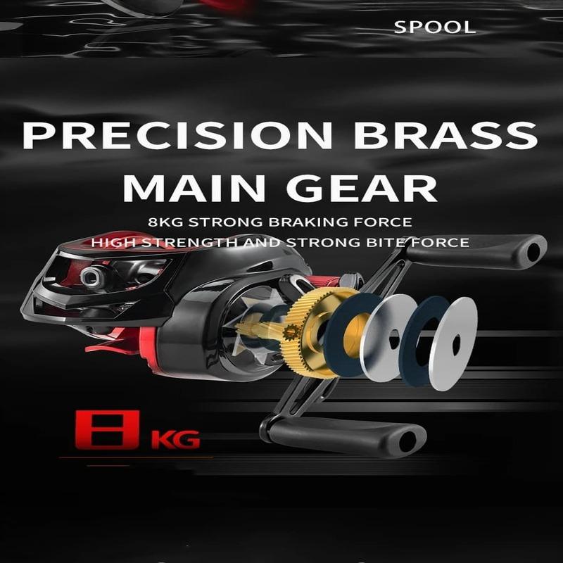 Новая рыболовная катушка для наживки, максимальное сопротивление 8 кг, металлическая проволочная чашка, сверхлегкая литейная рыболовная катушка, подходит для снастей для ловли окуня и щуки
