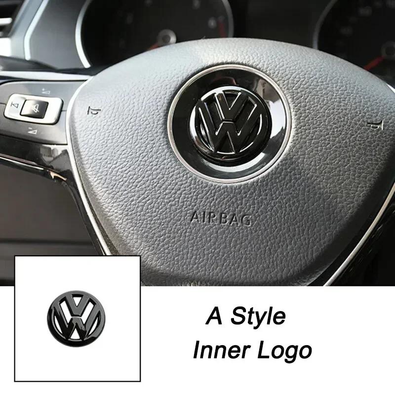 Для VW Volkswagen Jetta MK5 Golf 3D ABS Полый Накладка-эмблема на центр руля автомобиля для Volkswagen Passat MK6 MK7 CC Pol