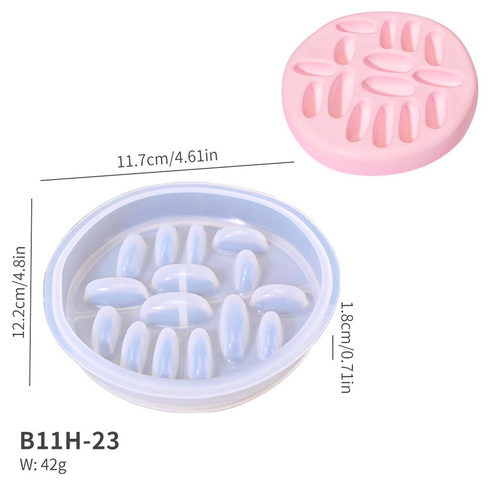 Сделай сам силиконовая форма для круглых и в форме сердца подносов для хранения украшений - органайзер для колец из кристальной эпоксидной смолы