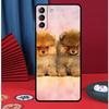 Cartoon Pomeranian Dog Phone Case For Samsung Galaxy S24 Ultra S9 S10 S20 S21 S22 Plus S23 FE S25 Ultra Back Cover