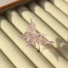 Exquisite Colorful Flower Ring Glass Crafts Chinese Dragon Ring Glaze Butterfly Ring  Party Favors